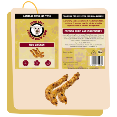 Chicken Chow Chow Packaging and product for Chicken Chow Chow